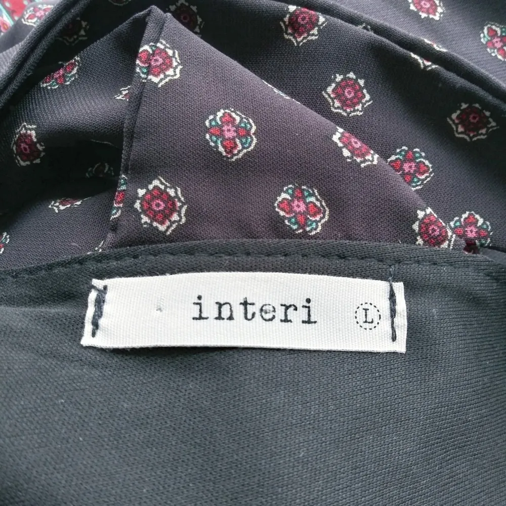 Interi Brown Boho Geometric Wide Sleeve Dress L Size L - Image 6