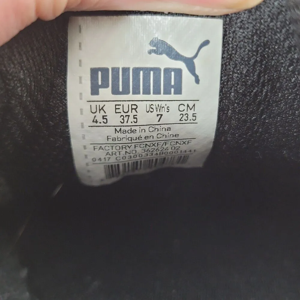 Puma Vikky Womens Size 7 Black Low Top Sneakers Suede Shoes 362624-02 - Image 11