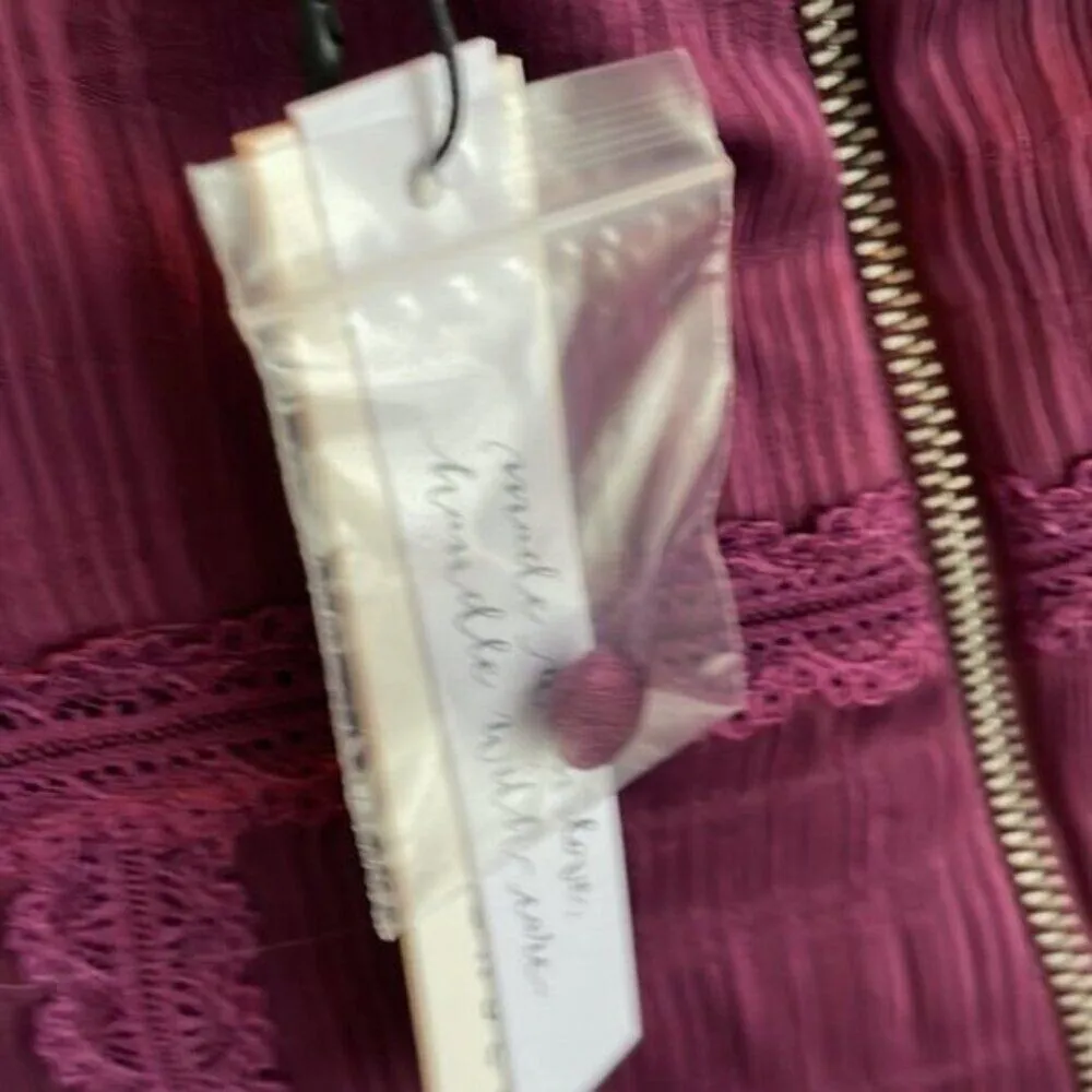 Alice plus Olivia Genevieve Spaghetti Strap Dress Boysnberry size 8 - Image 8