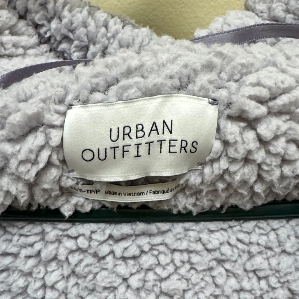 Urban Outfitters Carmella Purple Reversible Hooded Teddy Jacket - Image 2