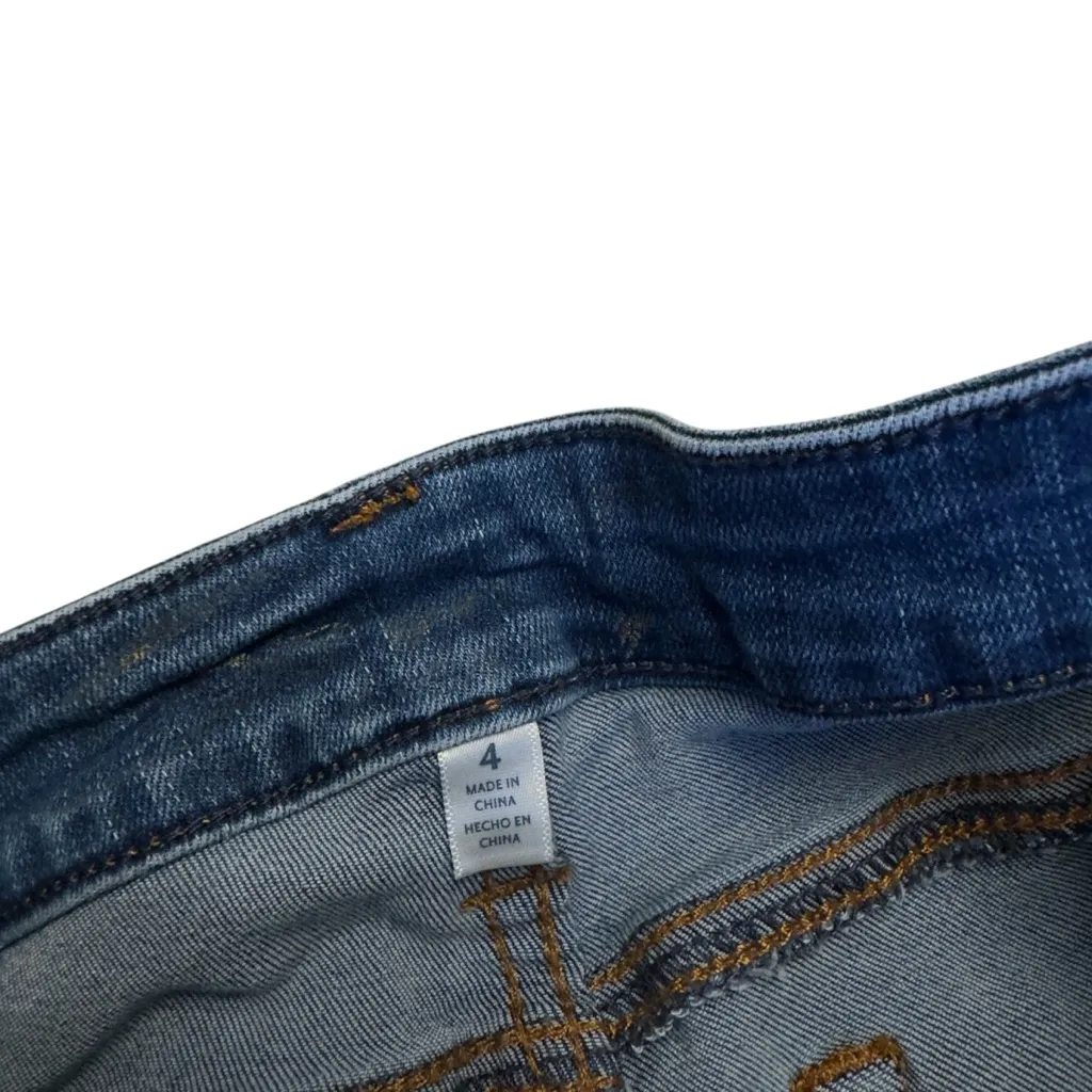 Seven7 Blue Denim Cutoff Shorts Mid Rise Raw Frayed Hem Jean Shorts 4 comfy fit - Image 6