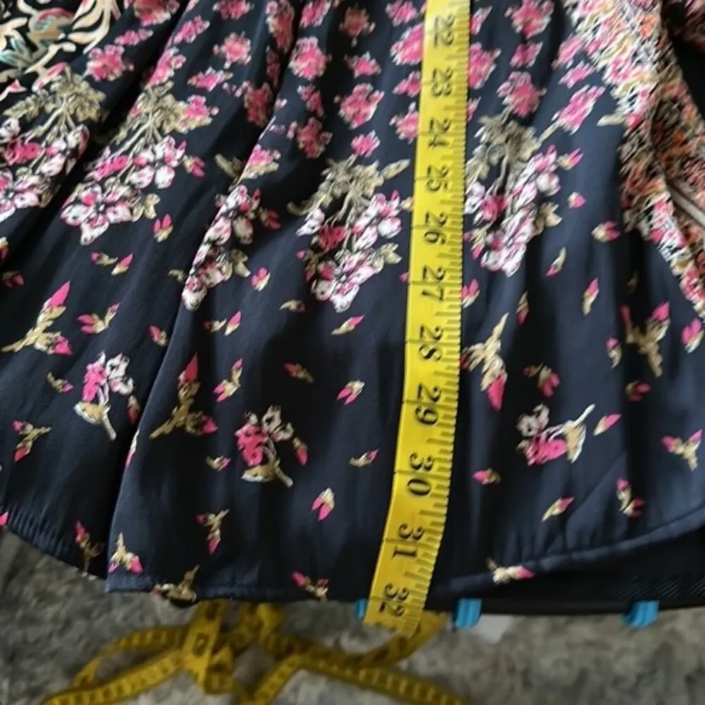 Free People Stevie Printed Long Sleeve Tunic Dress, Size S - Image 9