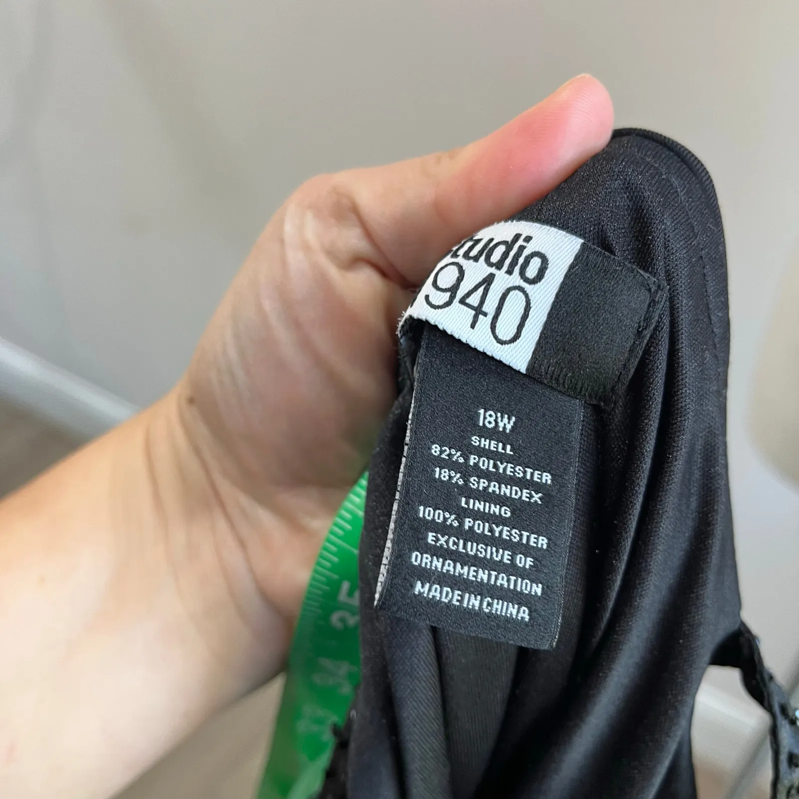 Studio 1940 Black Maxi Evening Gown Whimsigoth Plus Size 18W - Image 6