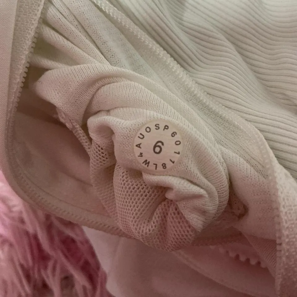 Lululemon White Full Zip Jacket Ruched Long Sleeve‎ Athleisure Activewear - Image 4