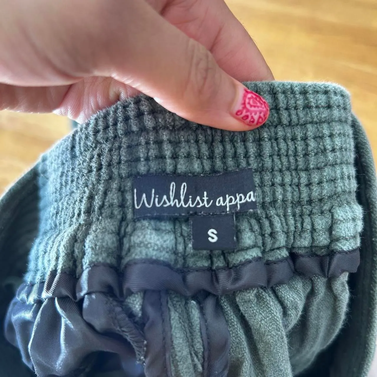 green corduroy wide leg pants - Image 5