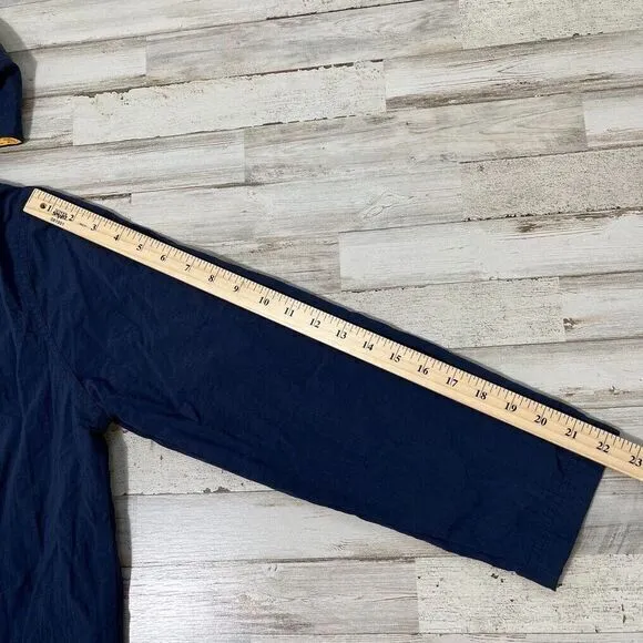 Vintage Y2K Limited Too Blue Yellow Zip Windbreaker Jacket Hooded Womens Small - Image 6