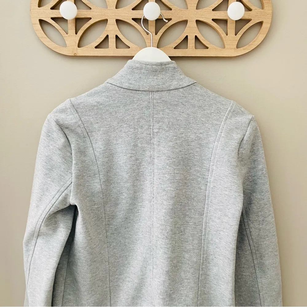 CALIA by Carrie Underwood Effortless Knit Moto Jacket/Sweatshirt Gray Sz… - Image 8