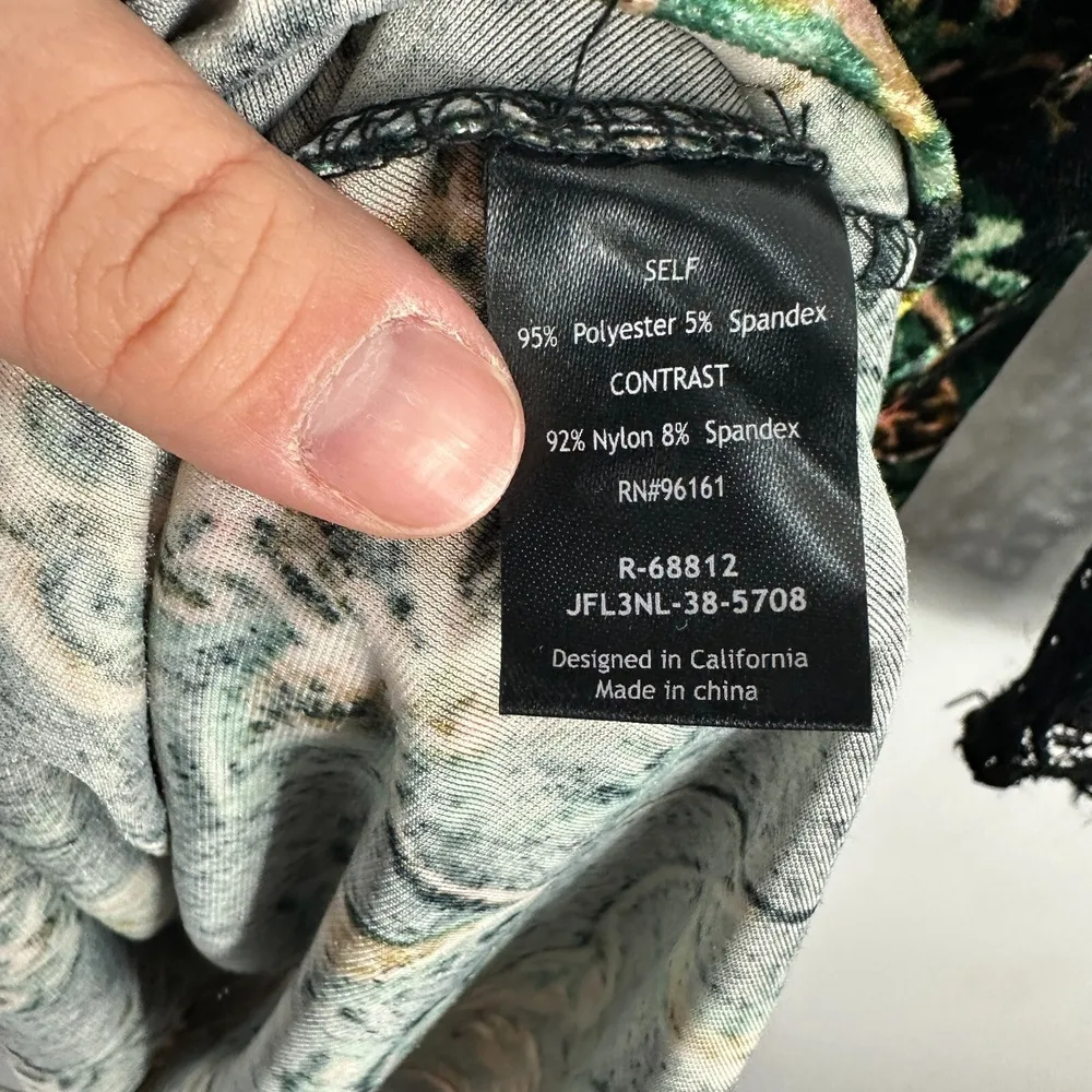 Bebop Velvet Floral‎ Lace Dress Women M Fairy Grunge Goth Cottagecore Academia - Image 5