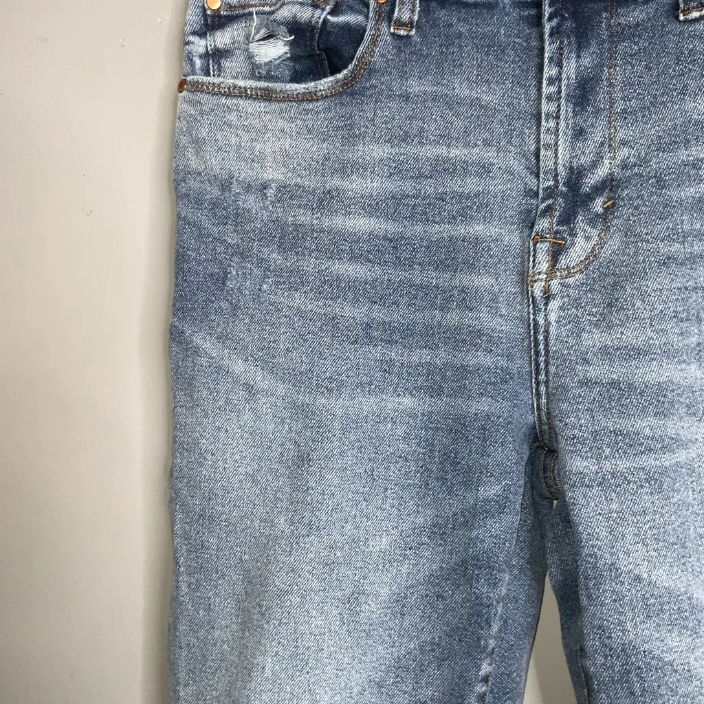 Kensie The Allie Slim High Waist Cropped Blue Jeans Size 10/30 - Image 5