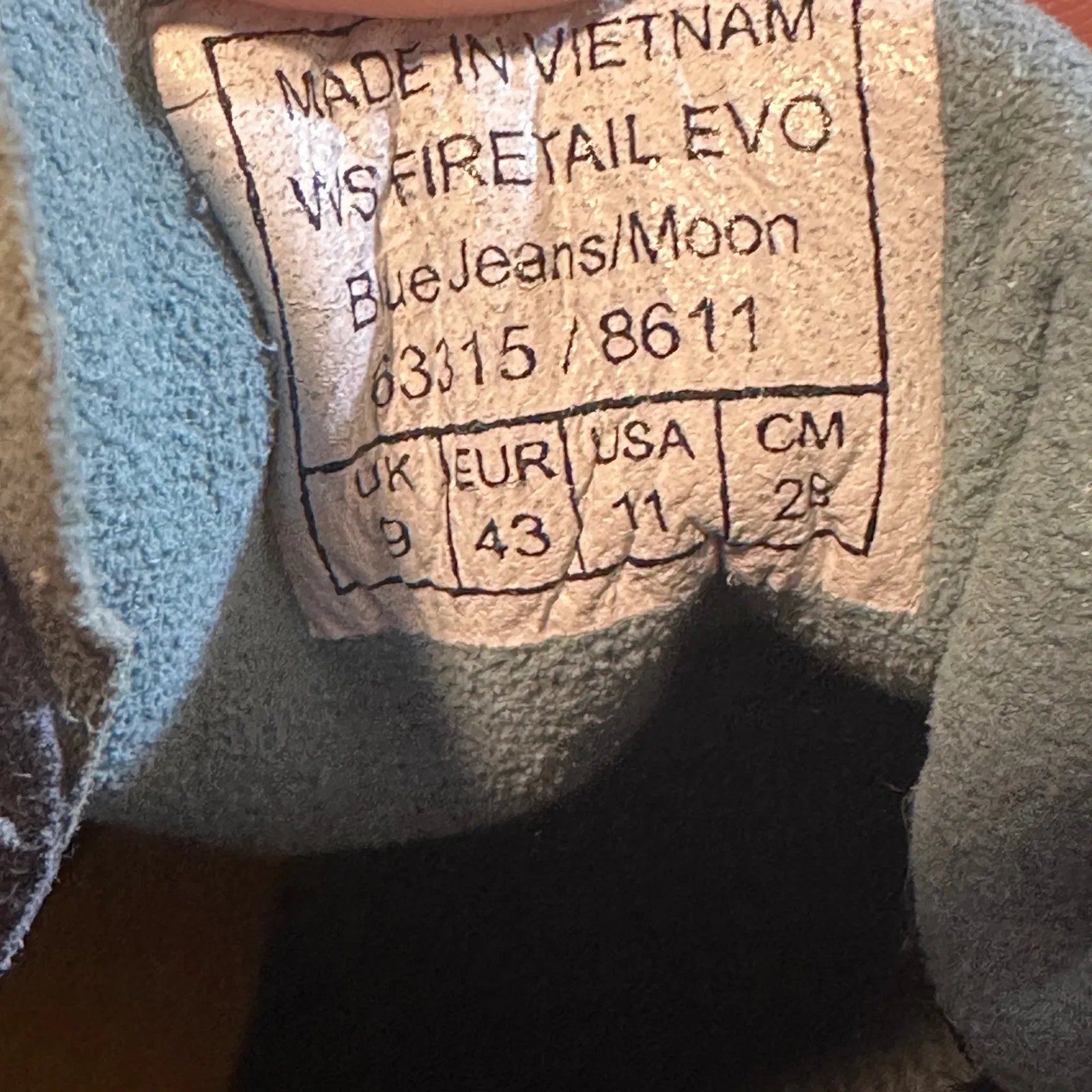 Salewa Firetail Evo Women Hiking Trail Running Shoes Blue Jeans Moon Size 11 - Image 13