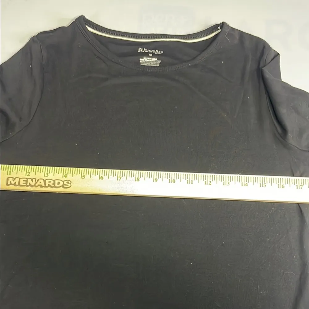 St. John's Bay Black Long Sleeve‎ Shirt - Image 6