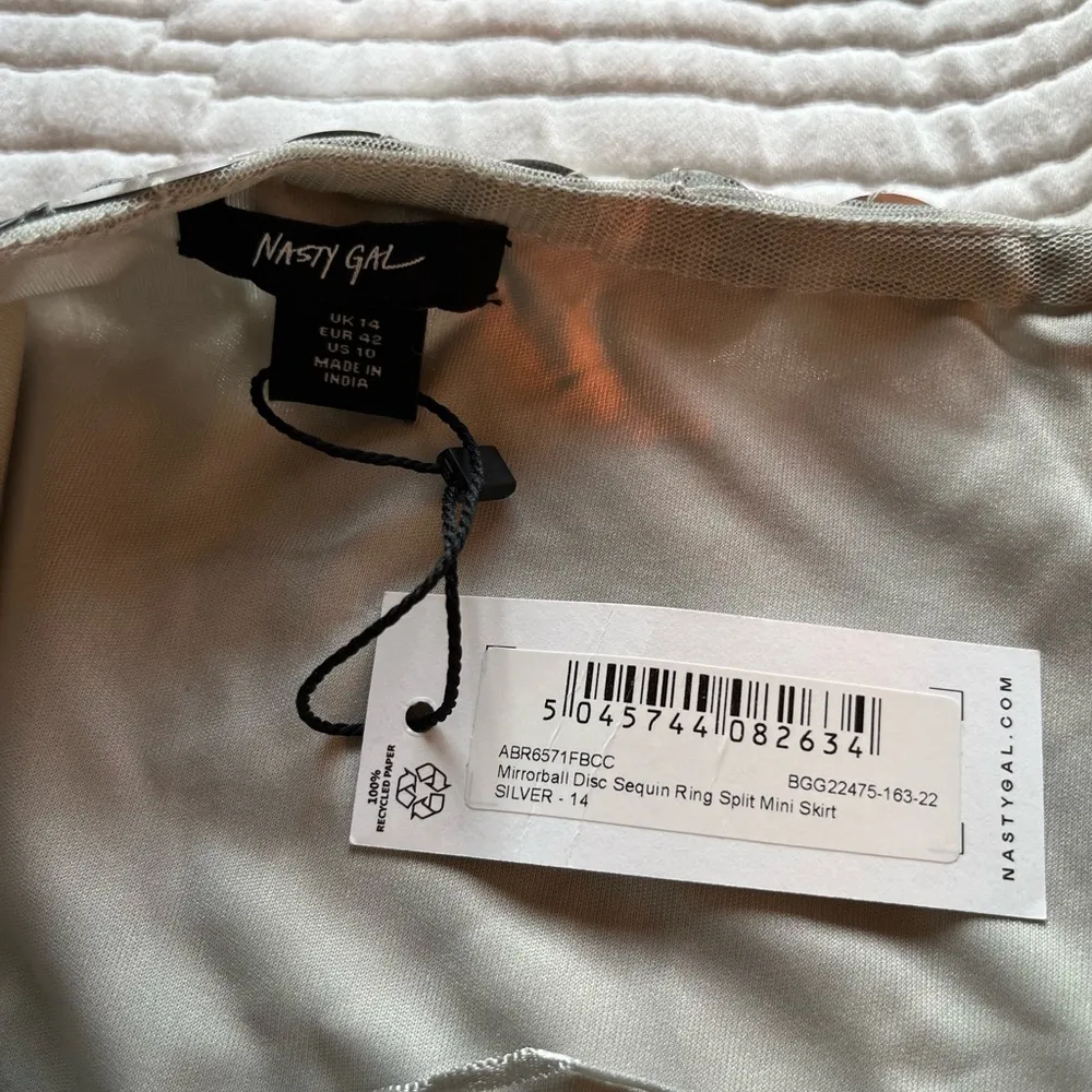 Mirrorball Disc Sequin Ring Split Mini Skirt - Image 7
