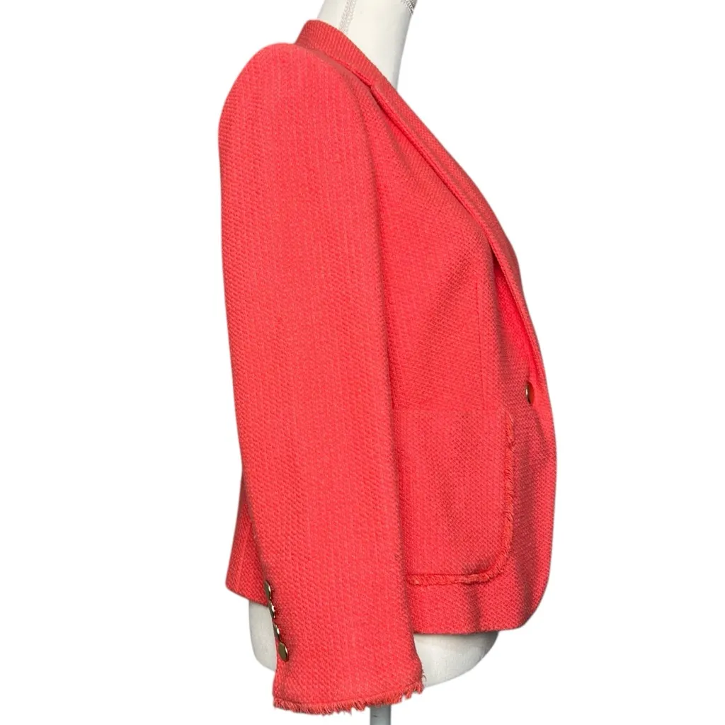 Ann Taylor Women’s Blazer Gold Tone Metal Buttons Size 4 - Image 2