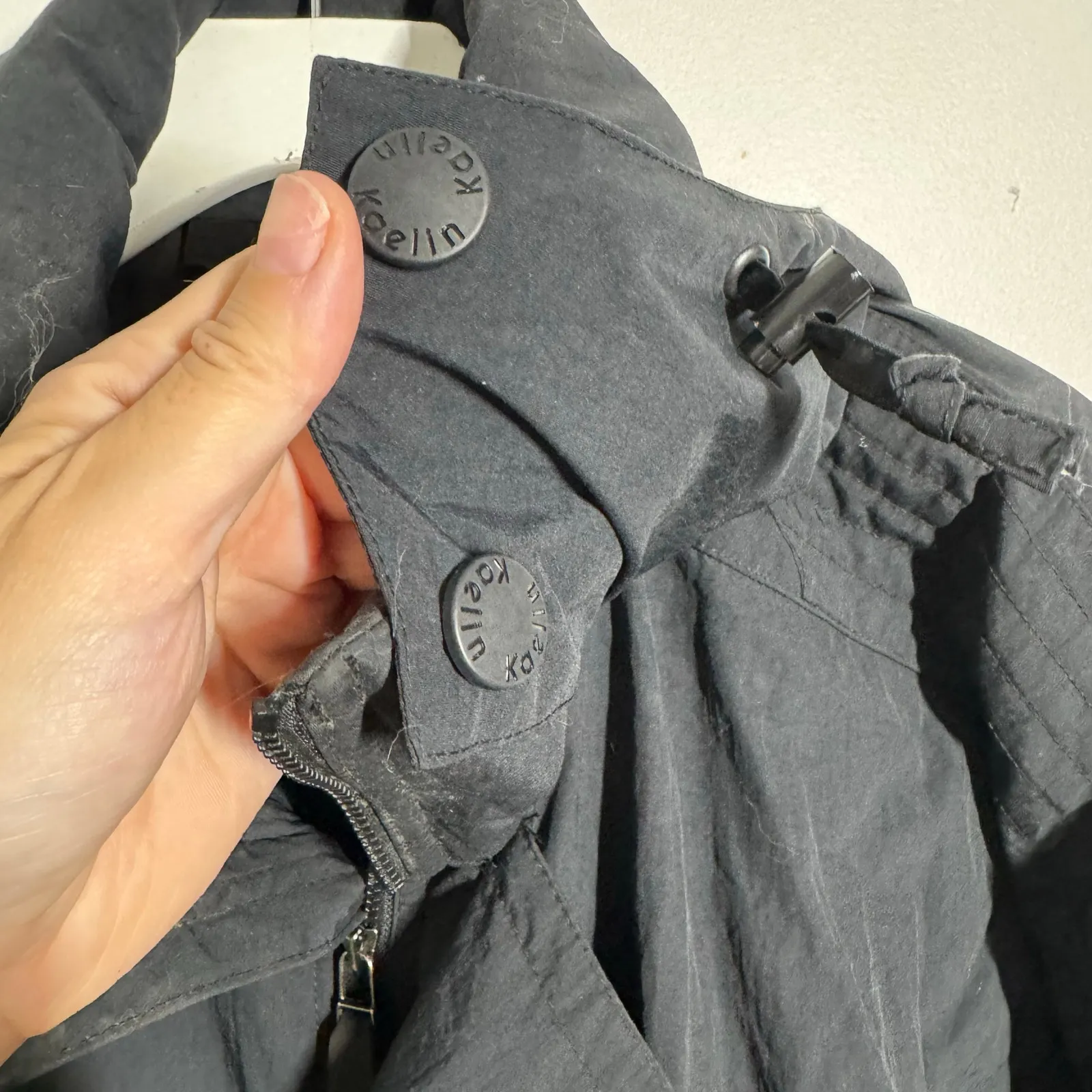 Kaelin Tech Ski Suite Women M Black Neon Pockets Vintage Retro 90s Sport Active Size M - Image 12