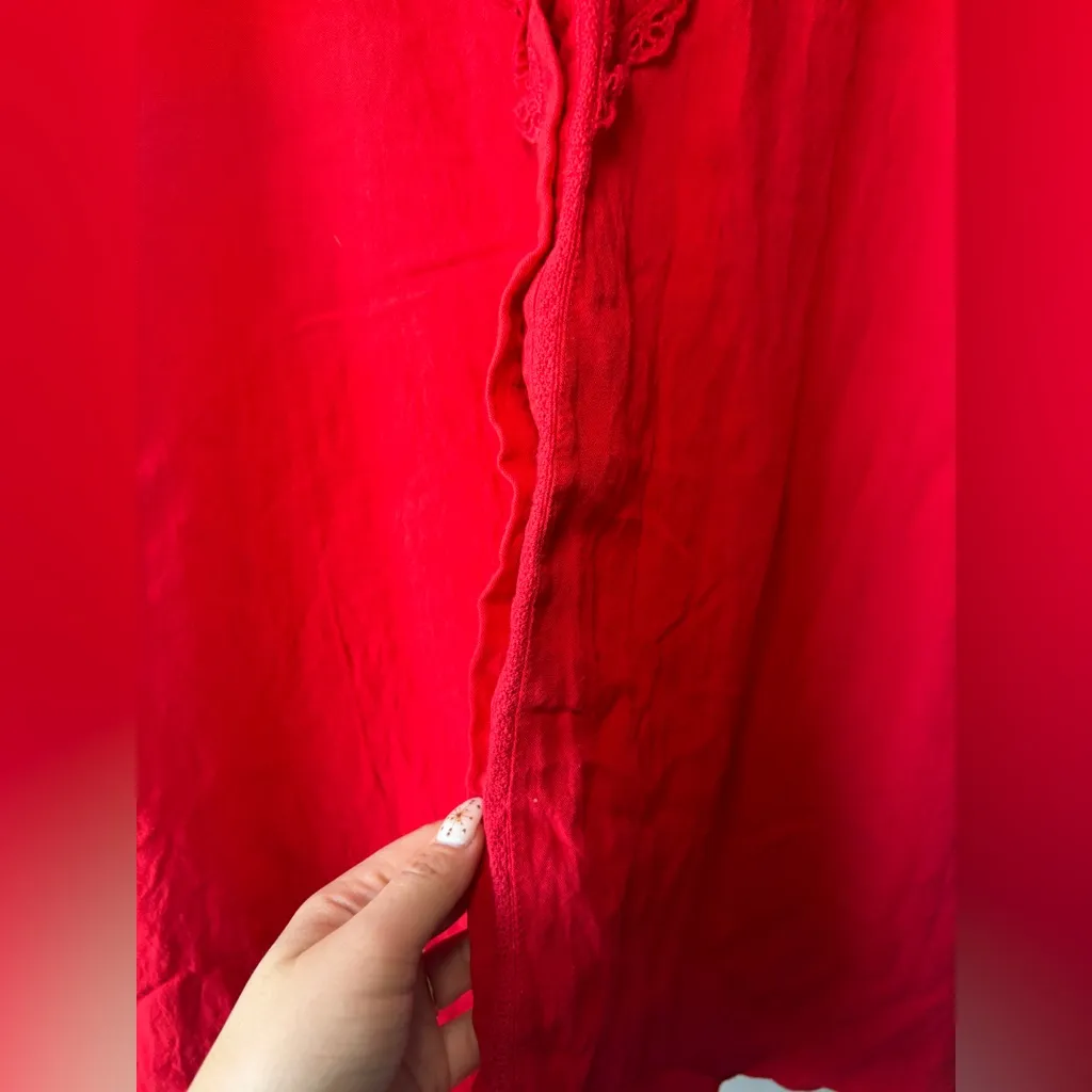 Tuckernuck Pomander Place Dutton‎ Eyelet Sleeveless Red Mini Dress Size Small - Image 7