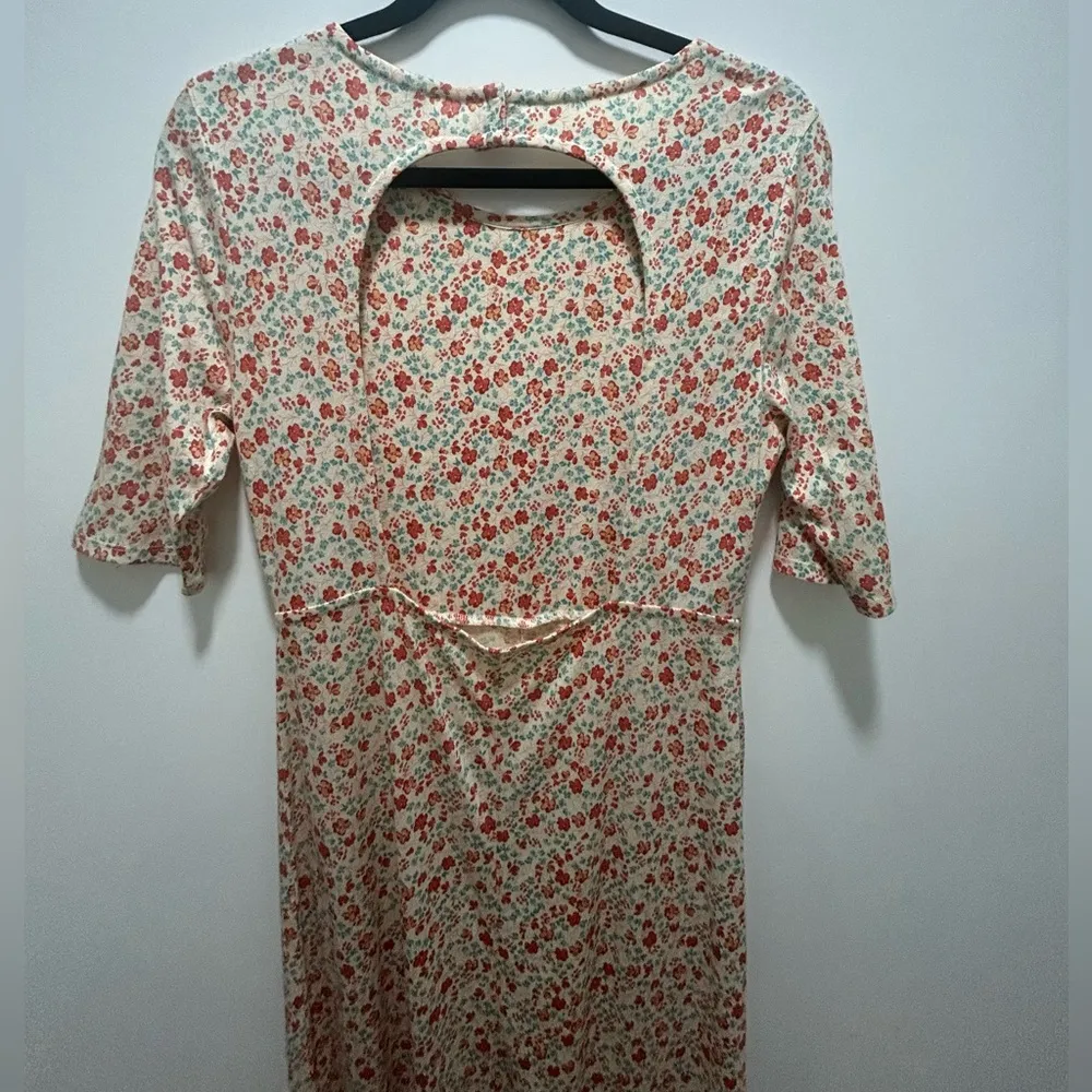 Patron of Peace Ditsy Floral Print Midi Dress Summer Size Medium NWOT - Image 2