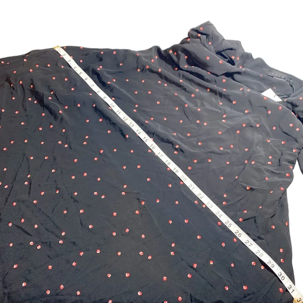 Hatch NEW The Stevie Long Sleeve Midi Dress Puff Sleeve Black Pink Floral 0 Size undefined - Image 13