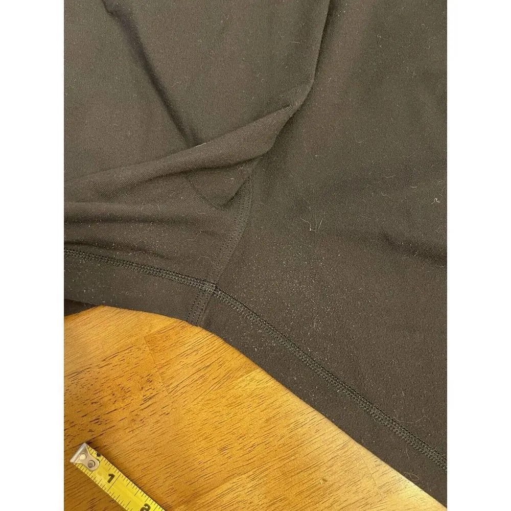 Lululemon Black Pants Women's Size 8?No Tag Asymmetrical Faux Wrap Front Slouchy - Image 9