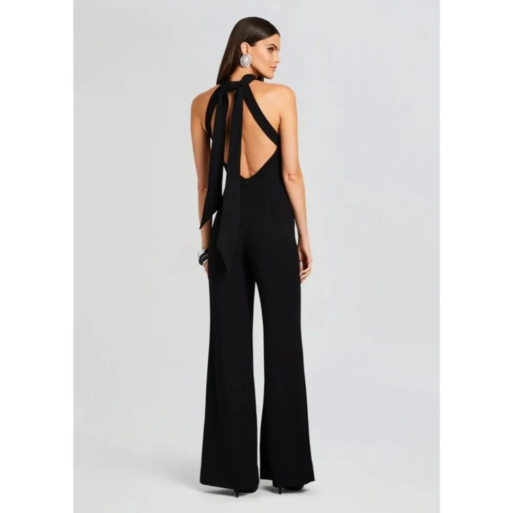 SANS FAFF Taylor Tie Back Jumpsuit in Black XSmall New Womens Dressy One Piece Size XS - Image 11