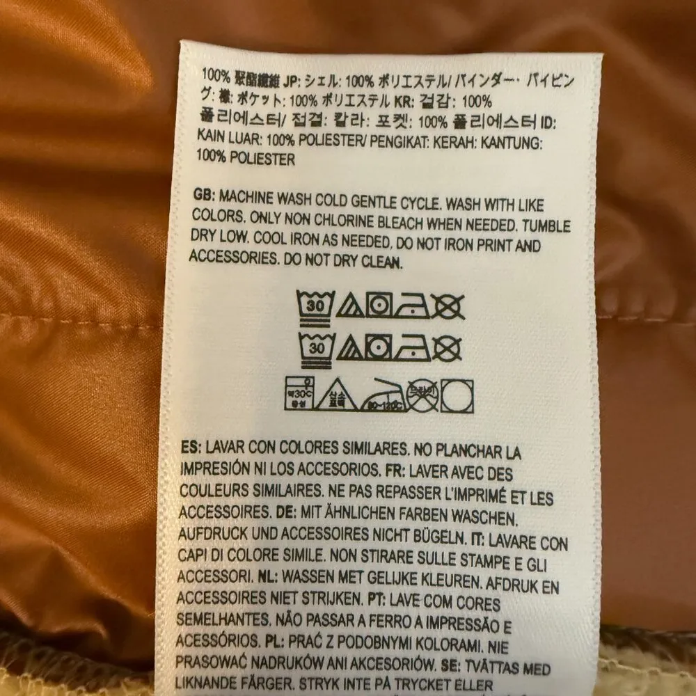 NWT Vans Vista Mock Neck Full Zip Mojave Desert Jacket Women's Medium Tan Teddy - Image 14