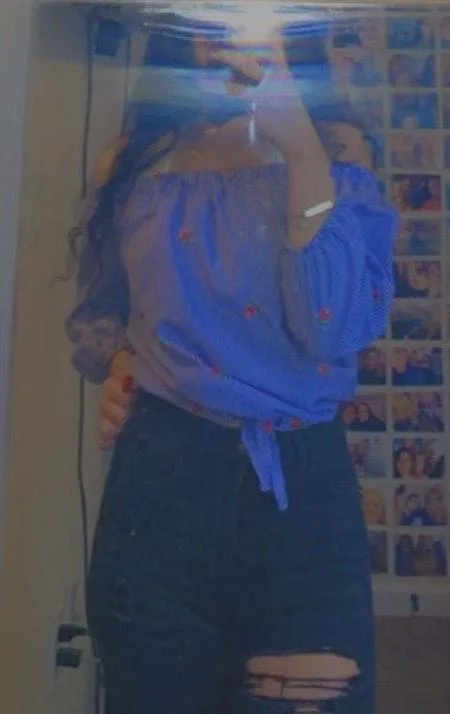 Kontrol Off The Shoulder Stripped Shirt - Image 2