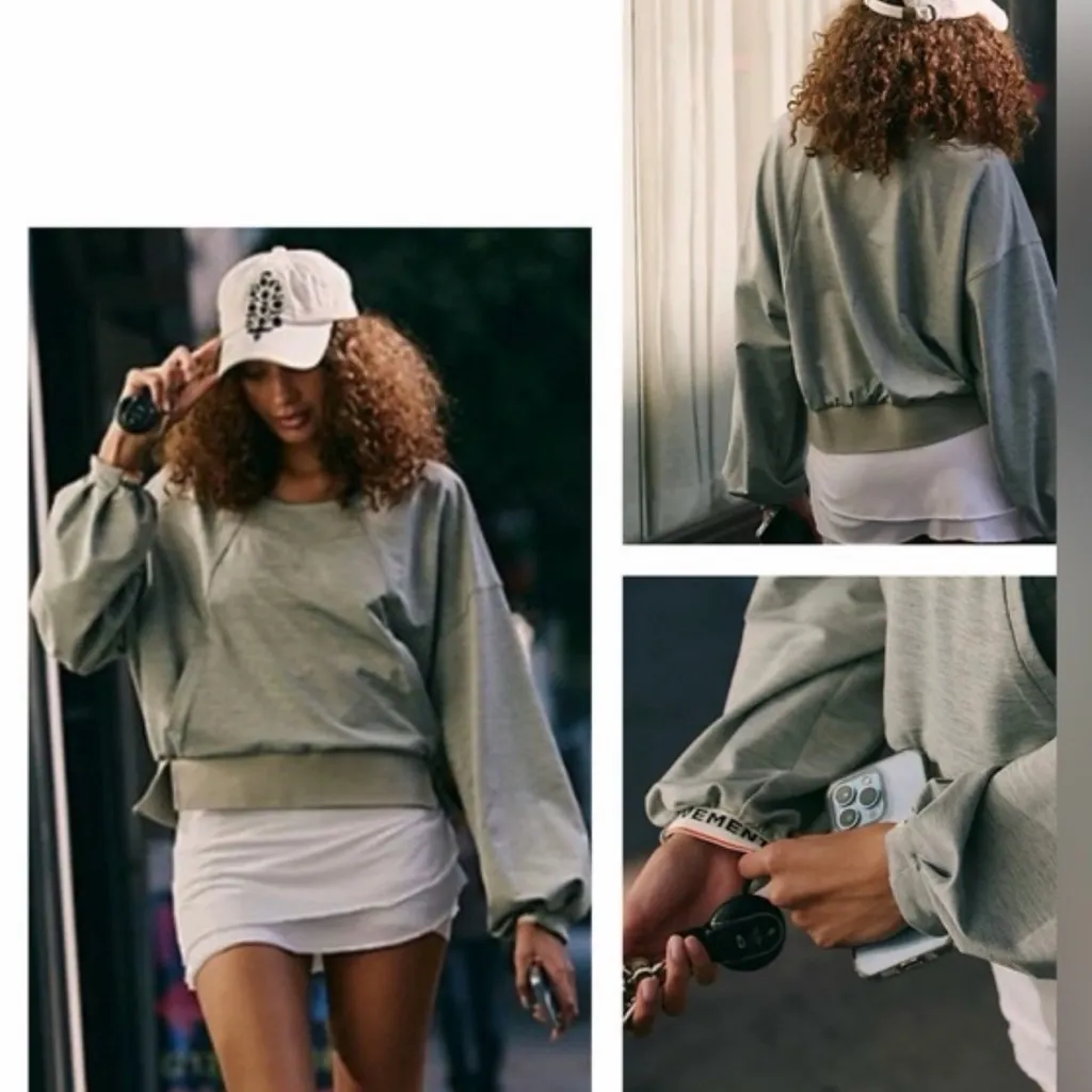 Free People Movement jump Start top. Gray - Image 2