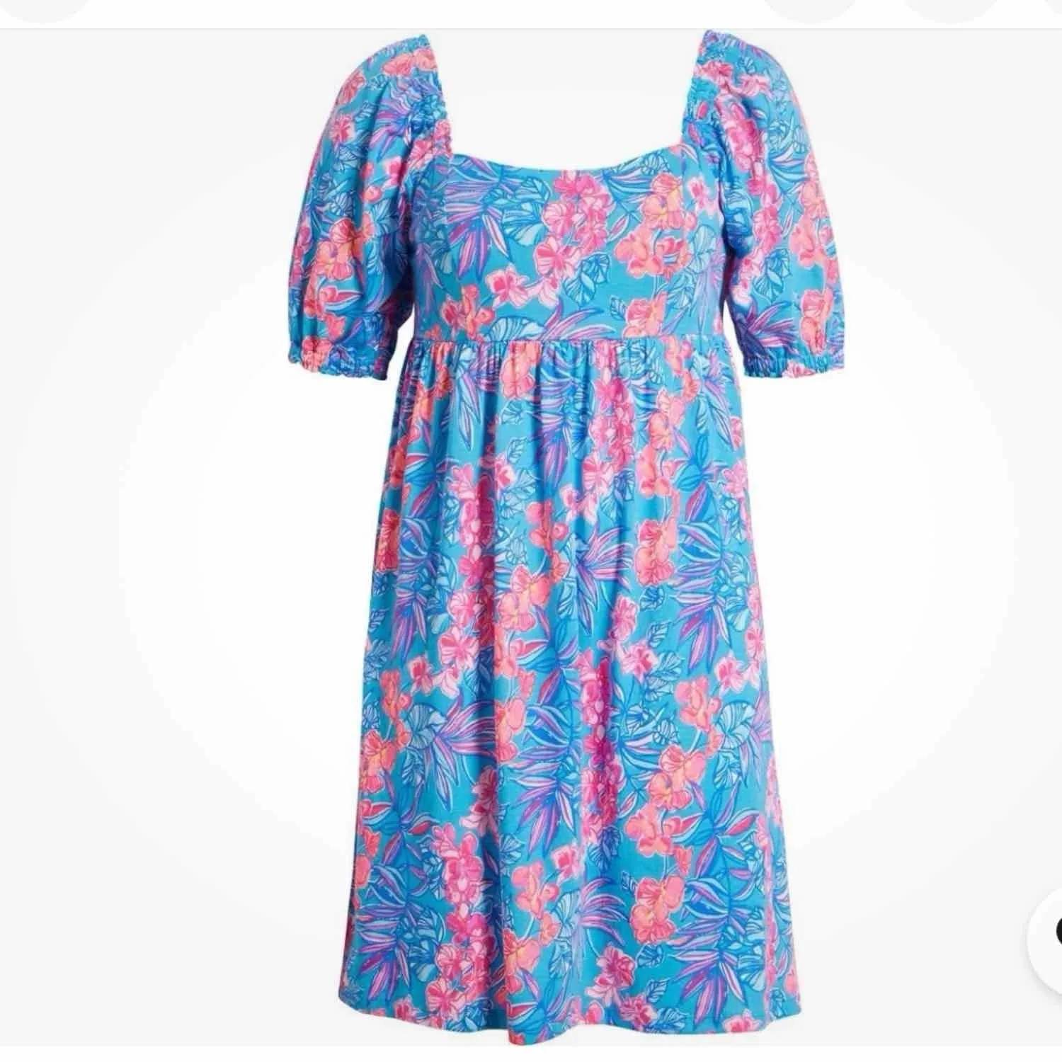 Lilly Pulitzer Delaney Dress Cumulus Blue Mini Baby Doll Dress Size 12 - Image 10