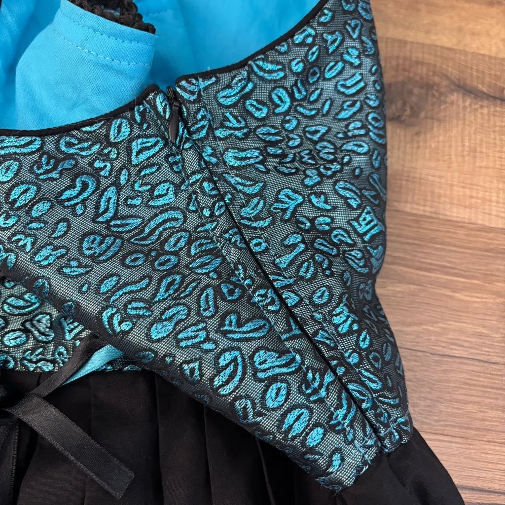 Drindl Ocktoberfest Octoberfest German Austrian Corset Dress Costume Dress Up Black Size 4 - Image 7