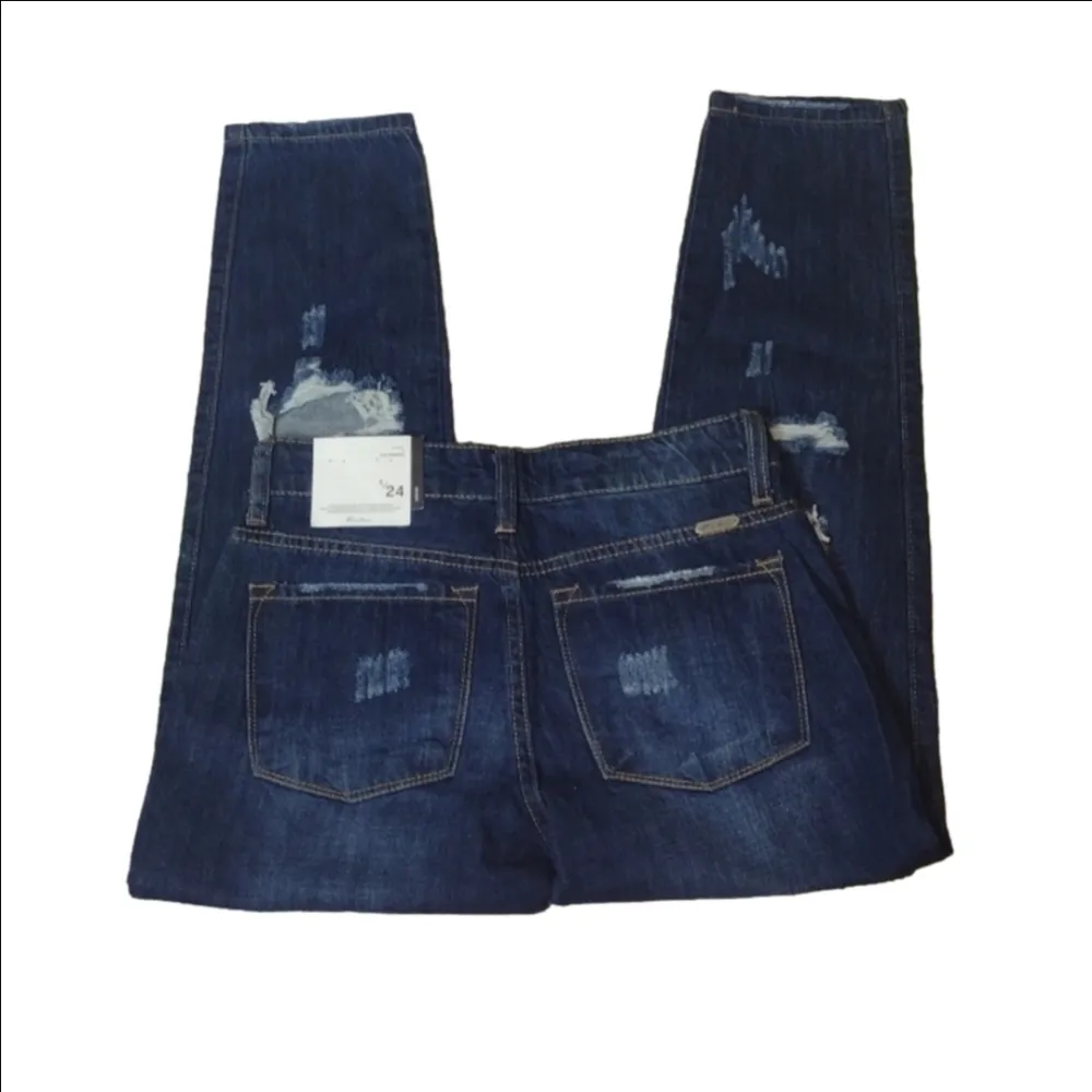 Kancan distressed mid rise jeans size 1/24 Blue - Image 5