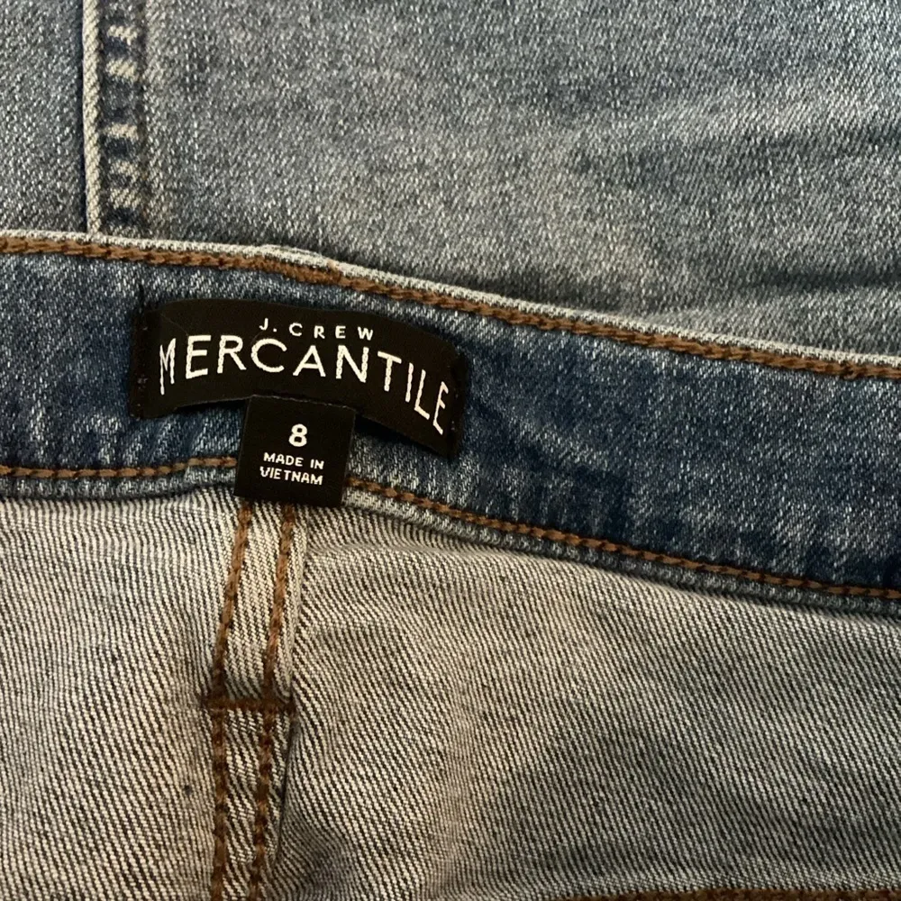 J. Crew Mercantile Raw Hem Jean Skirt - Image 3