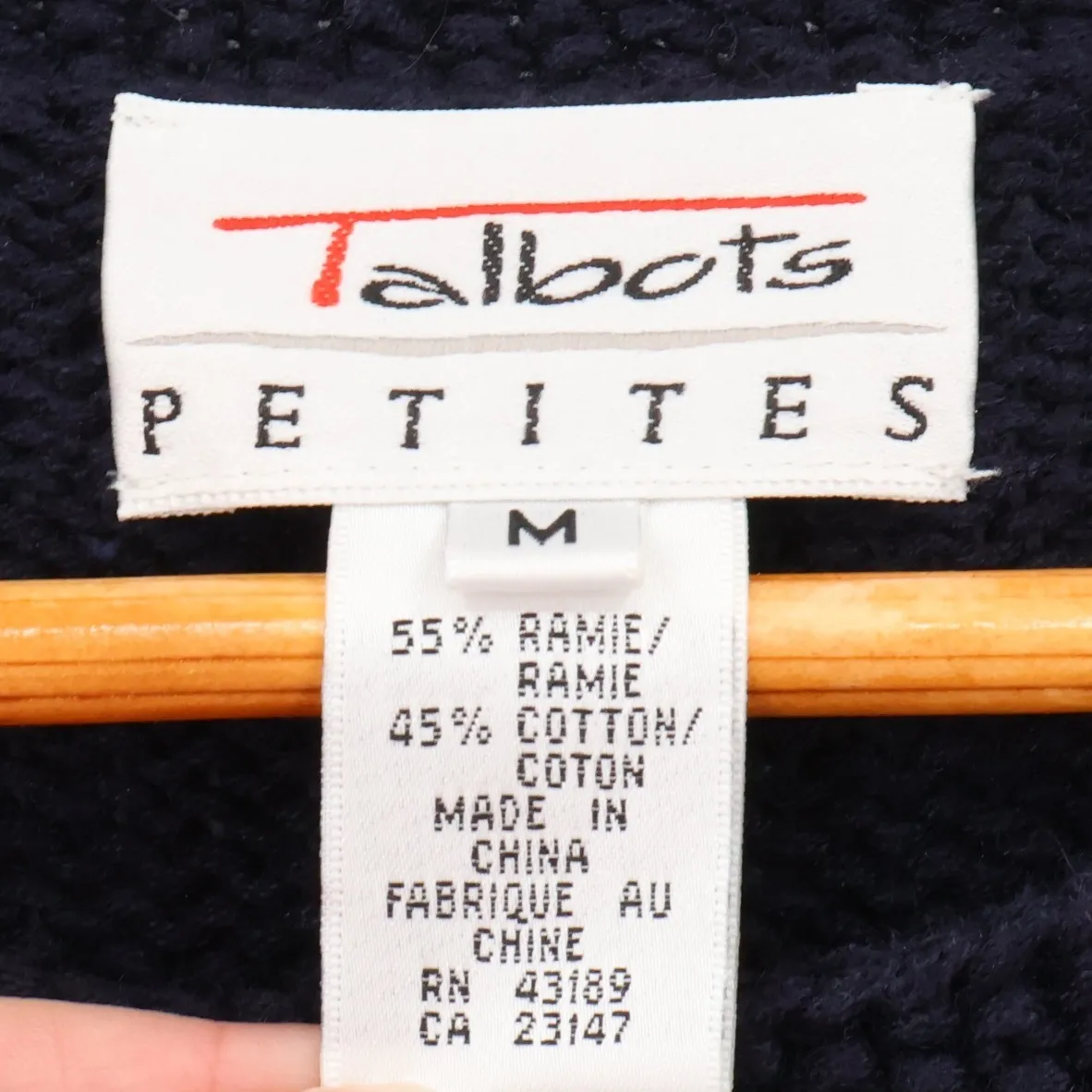 Vtg Talbots Petites Fall Leaf Floral Knit Sweater Womens Cottage Autumn Size M - Image 3