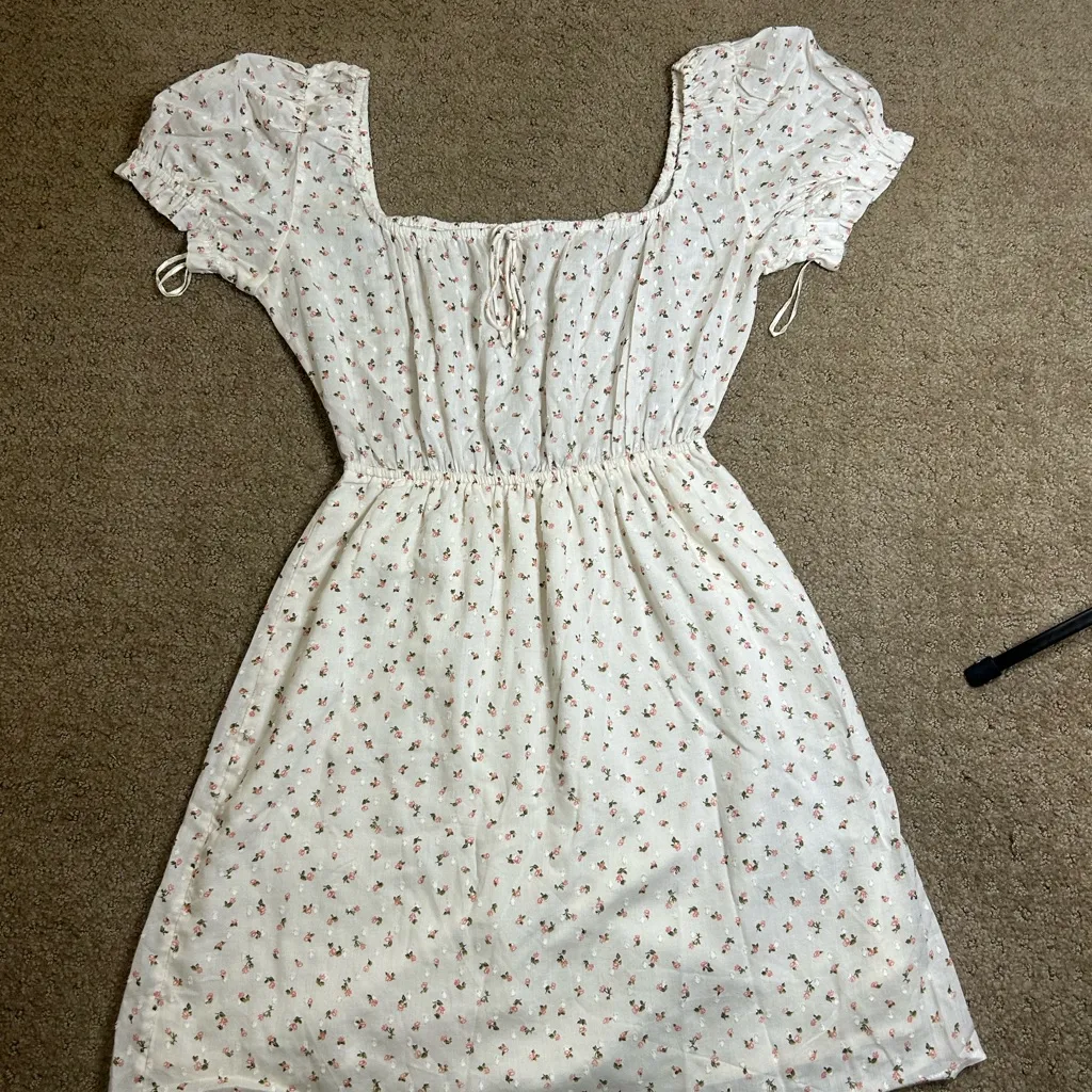 Billabong Women’s Small Fall For Love Off Shoulder Floral Mini Dress - Image 2