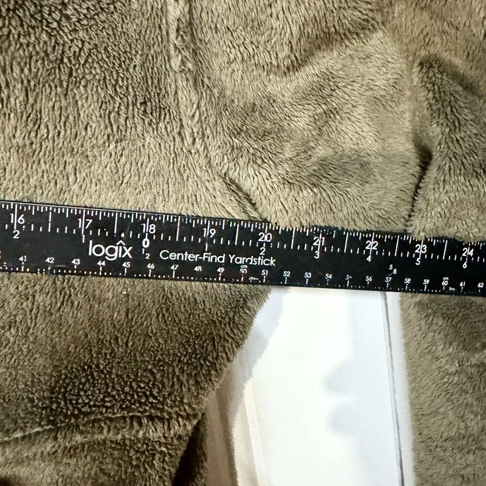 THE NORTH FACE Jacket Women Size M Brown Fleece Hooded Zip Up Pocket Outdoors - Image 6