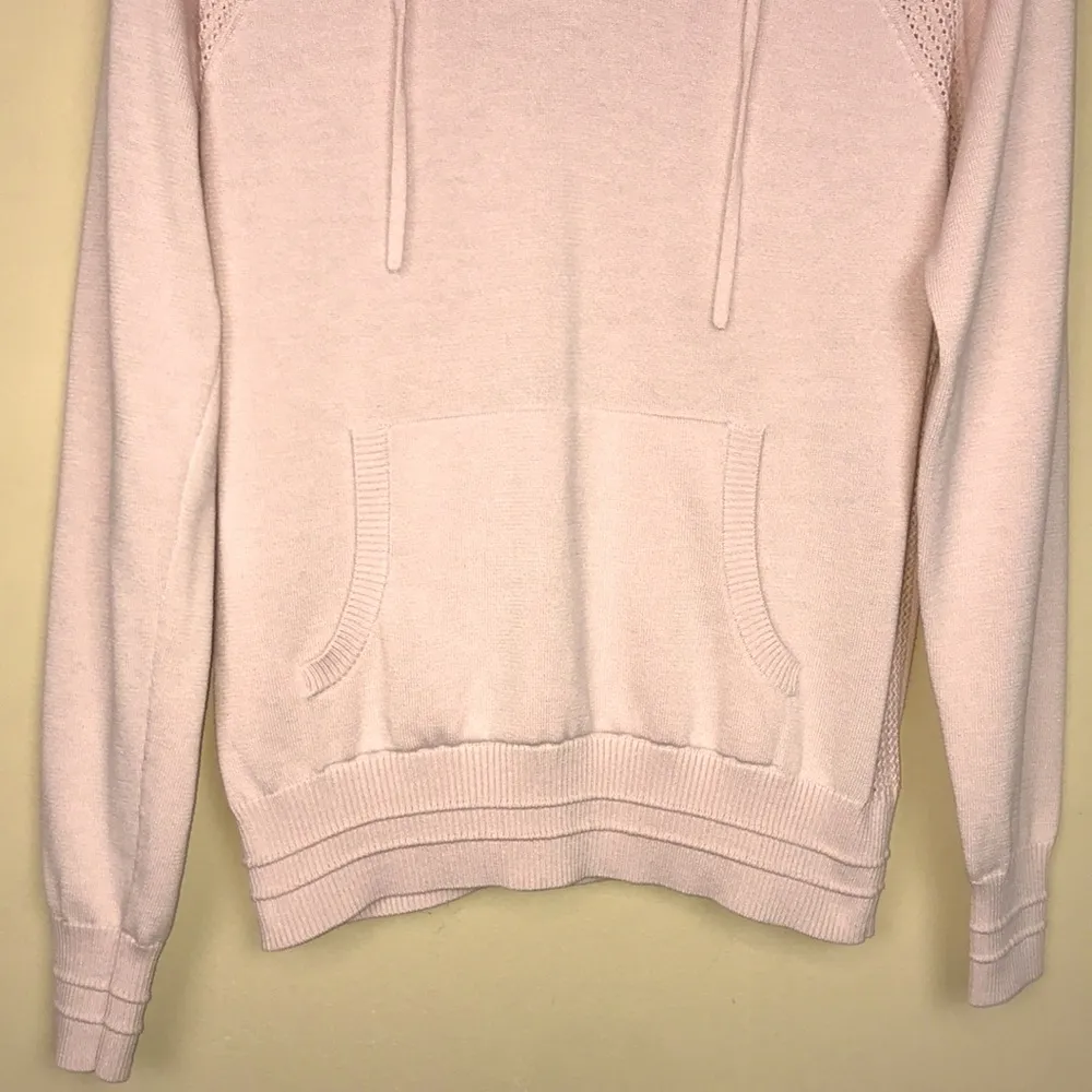 Athleta Women’s Athletic Athleisure Knit Pink Kangaroo Pouch Hoodie - Image 3