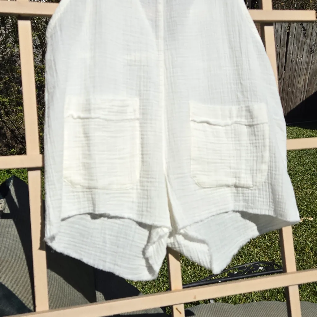 Billabong Beach Crush Romper Size XS White - Image 4