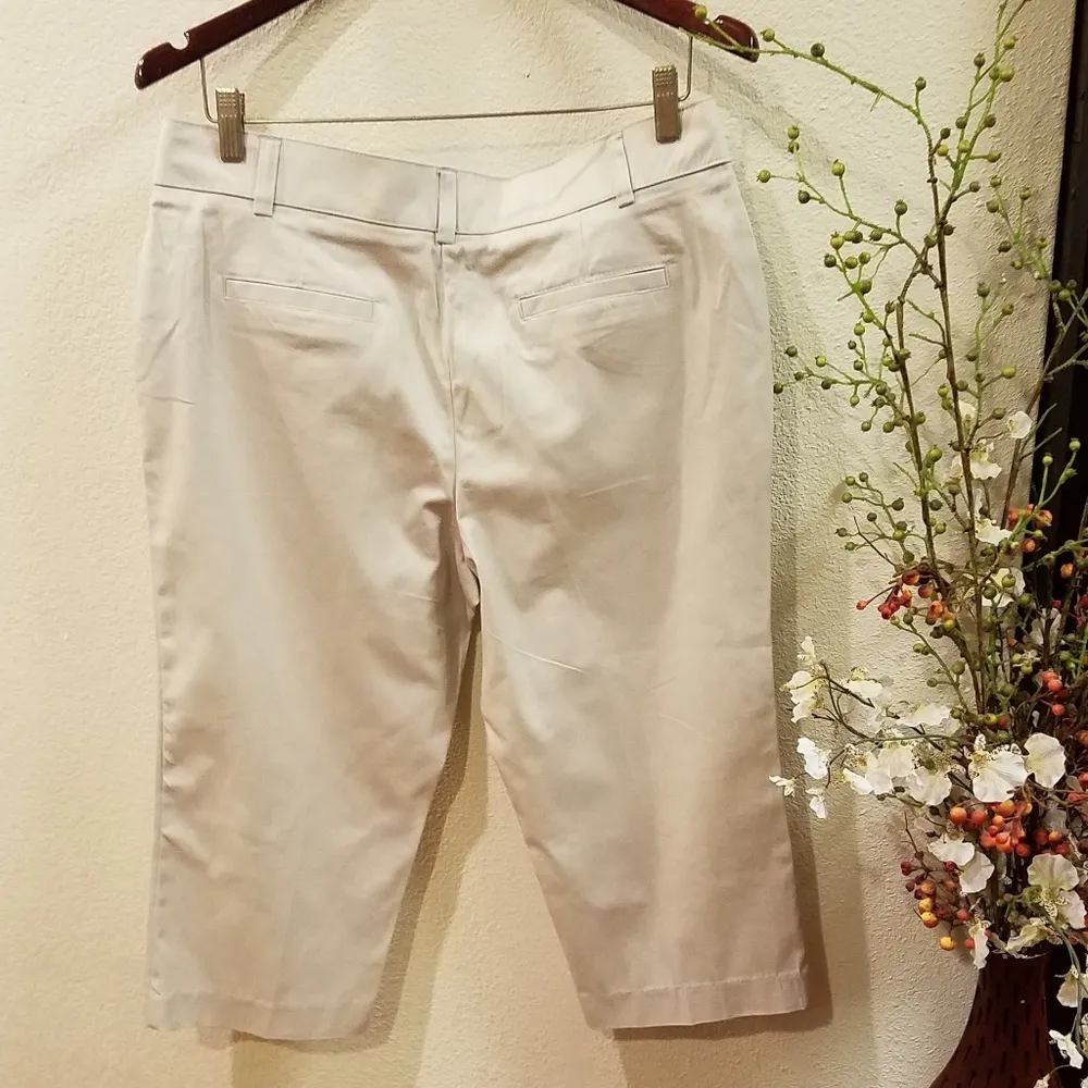 🛍Counterparts Khaki Capris Size Petite 10 - Image 2