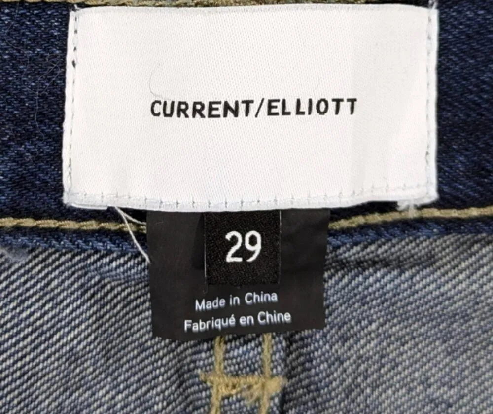 Current Elliot Vintage Crop High Waisted Slim EUC $328 Size 29   J1349 - Image 5