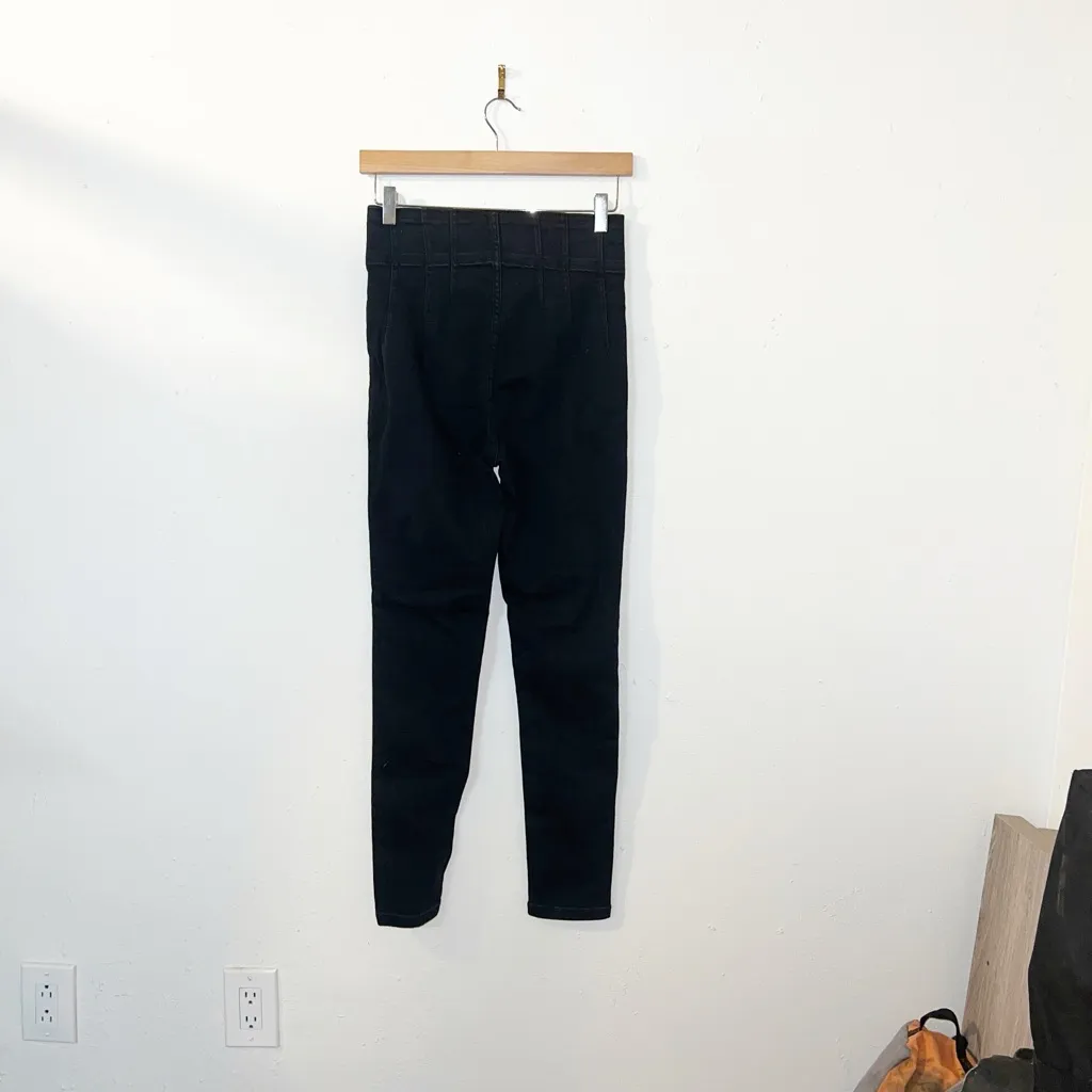 We the free free people dark shadows double button skinny jeans - Image 8