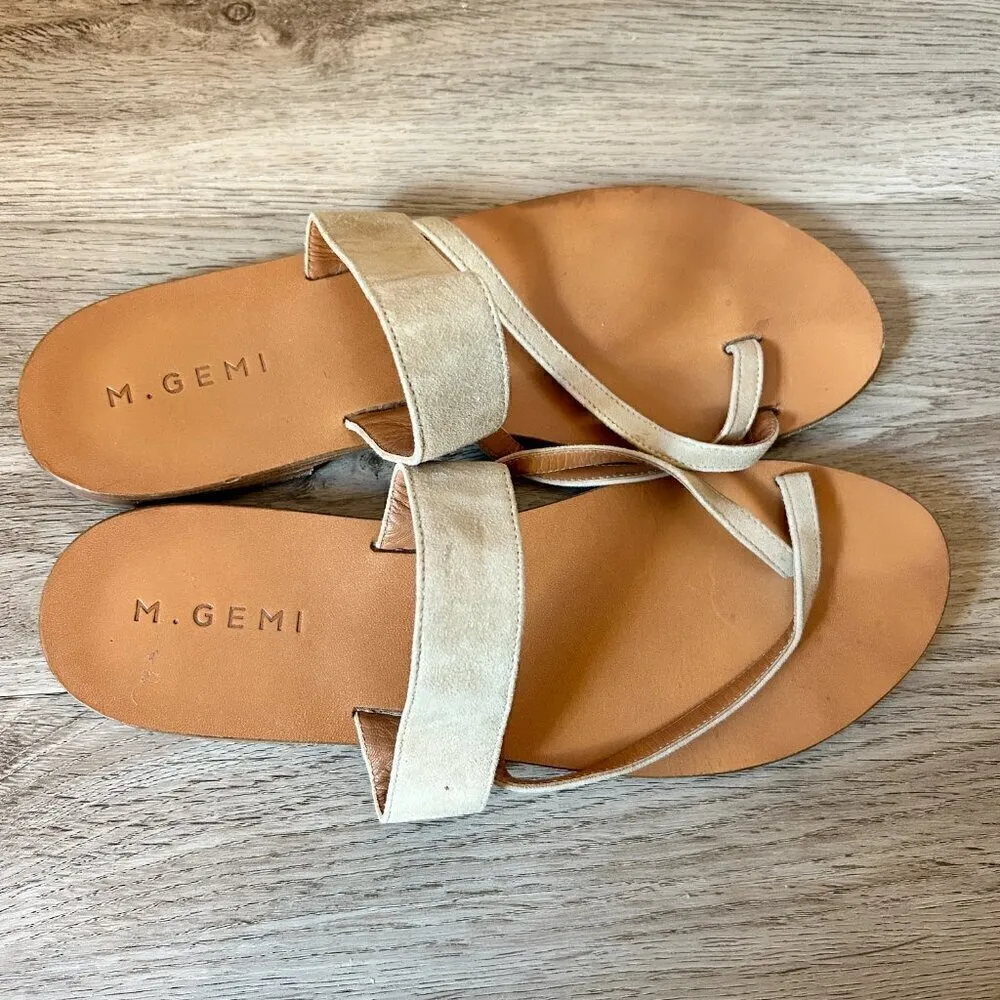 M. Gemi The Medio Sandal in Latte European Summer Minimal Contemporary EU 41 Tan Size 10 - Image 5