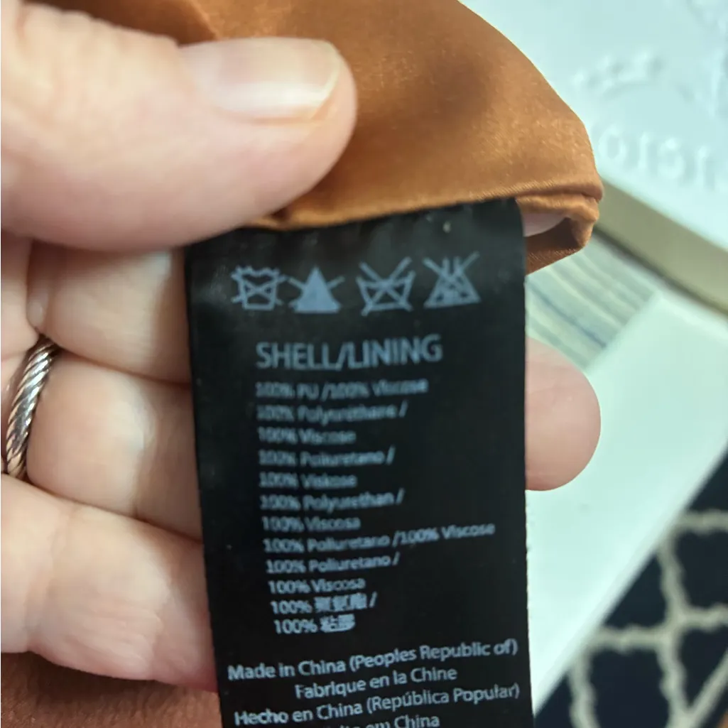 Urban Originals by Anthropology Brown Leather Women's Bag with canvas strap - Image 6