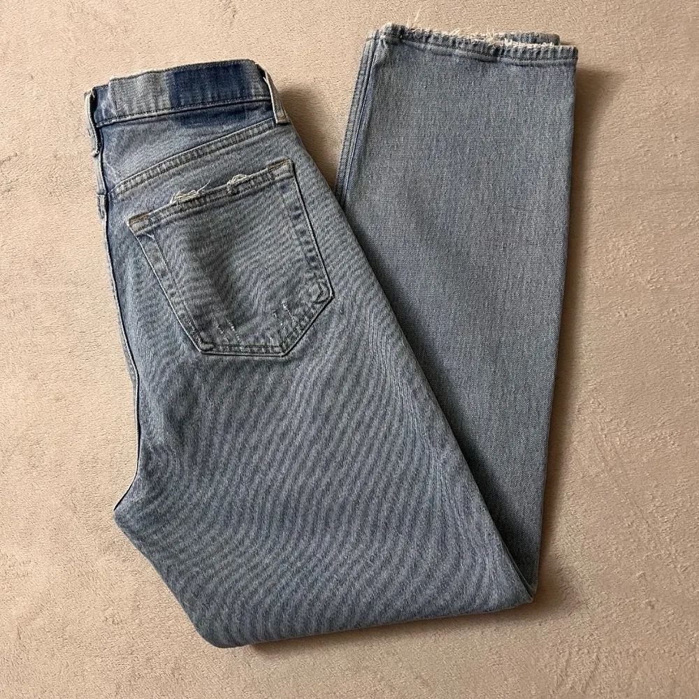 Abercrombie & Fitch Women's Jean The Dad High Rise Denim Stretch Blue Size 27 - Image 10