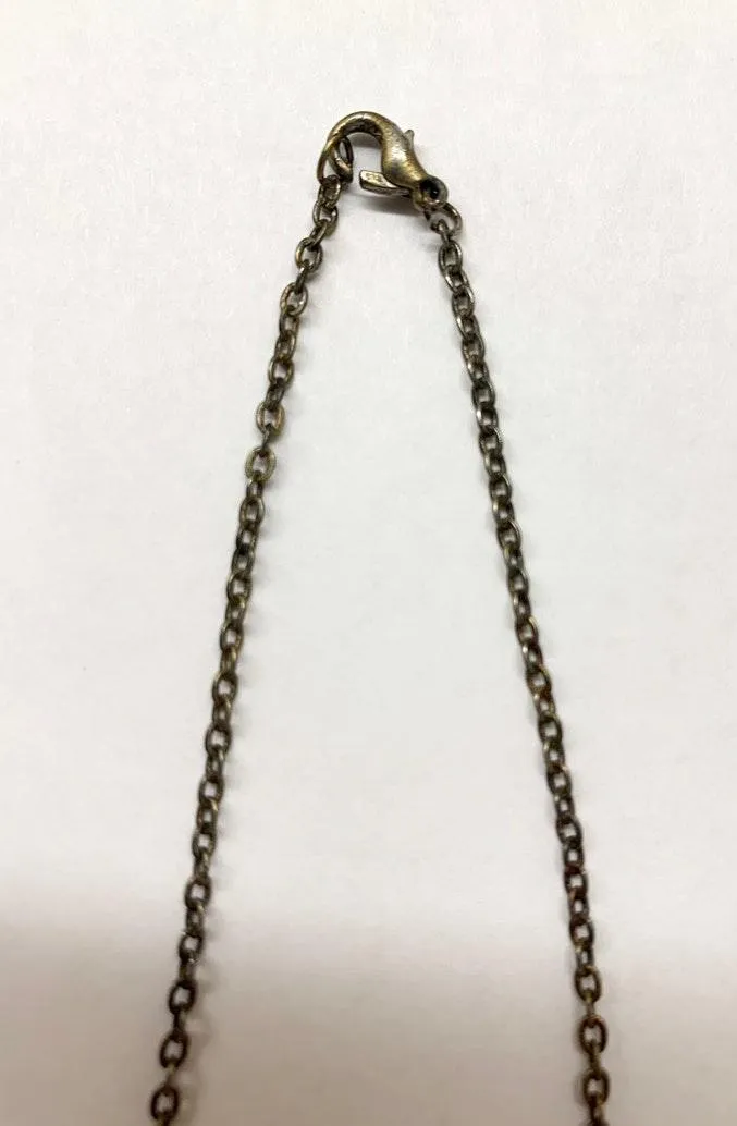 Stone Cross Necklace Blue - Image 4