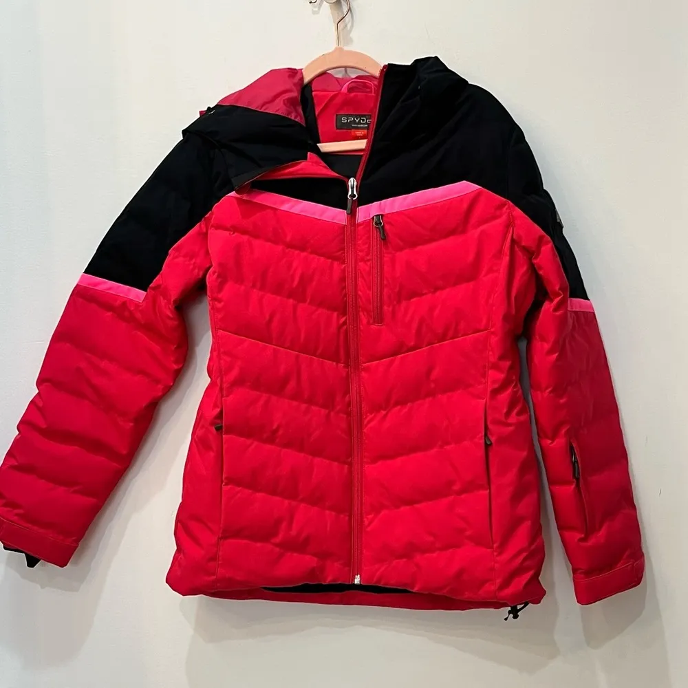 New SPYDER BRISK SYNTHETIC DOWN pink JACKET sz small - Image 40