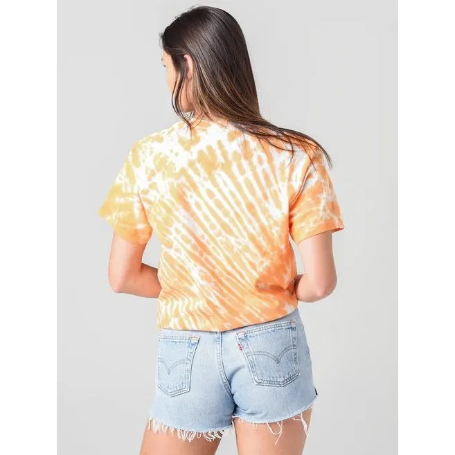 RE/DONE Women's Palm 90s Oversized Tee Size Small Orange - Image 2