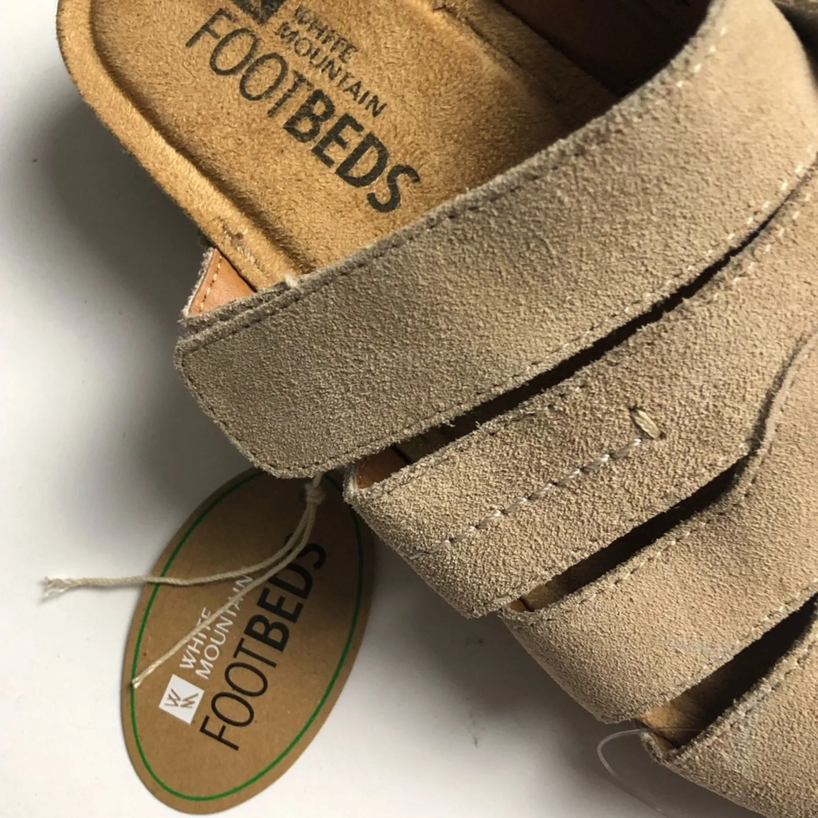 White Mountain Women's Sandra Footbed Secure  Strap Sandals Sz 7 - Image 13