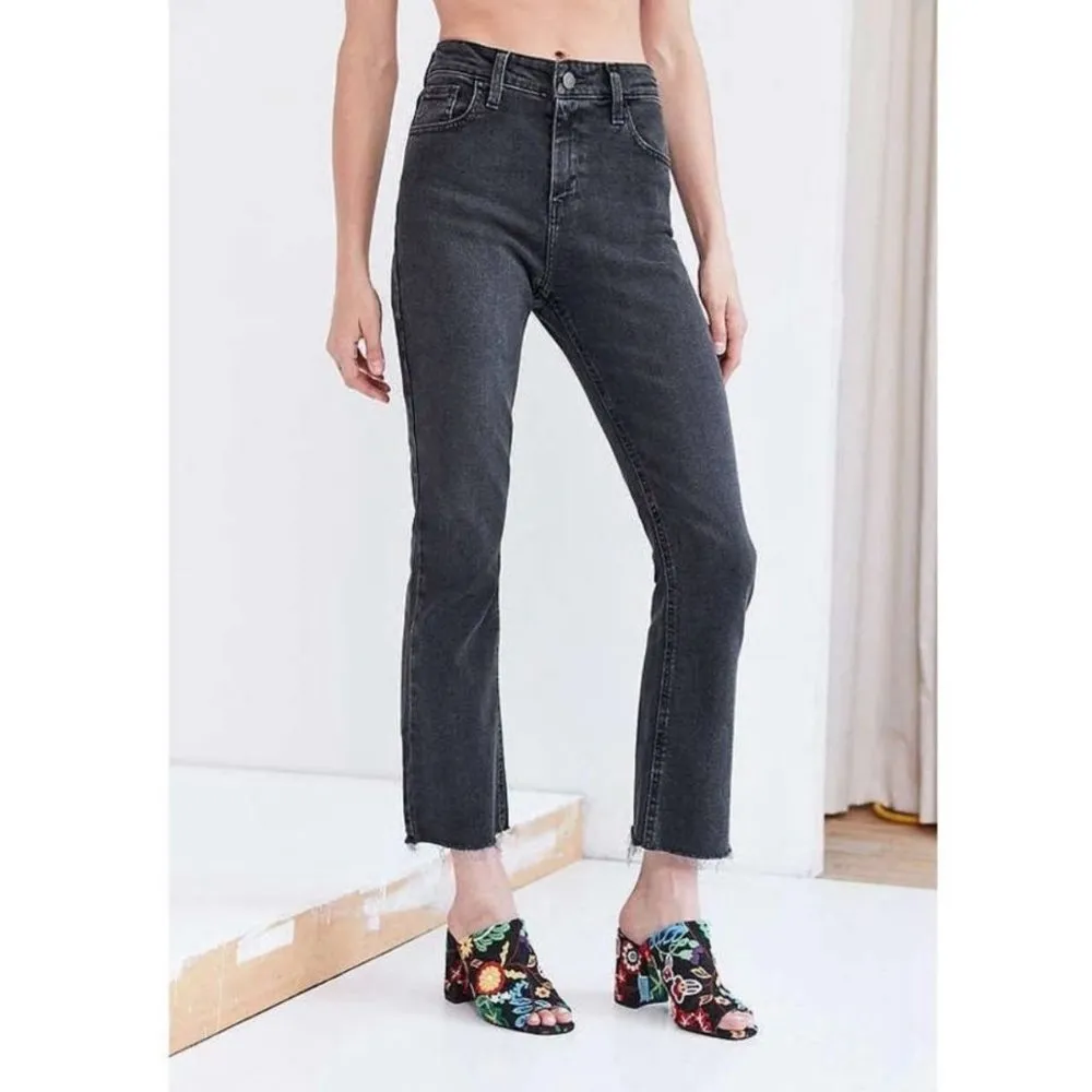UO BDG Gray Kick Flare High Rise Cropped Jeans - 28 - Image 8