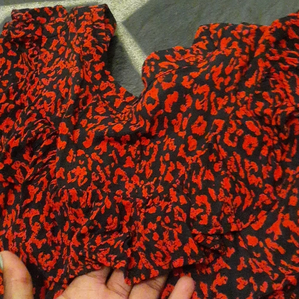 Zara Red/Black Dress SIZE M - Image 3