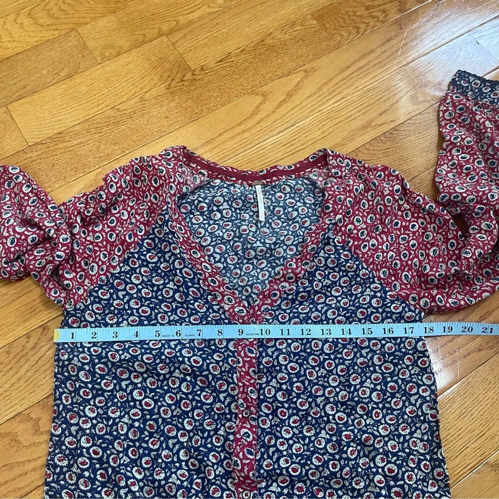 Free People Y2K Leia Floral Jumpsuit Village Country Style Boho Cottagecore Sz S - Image 7