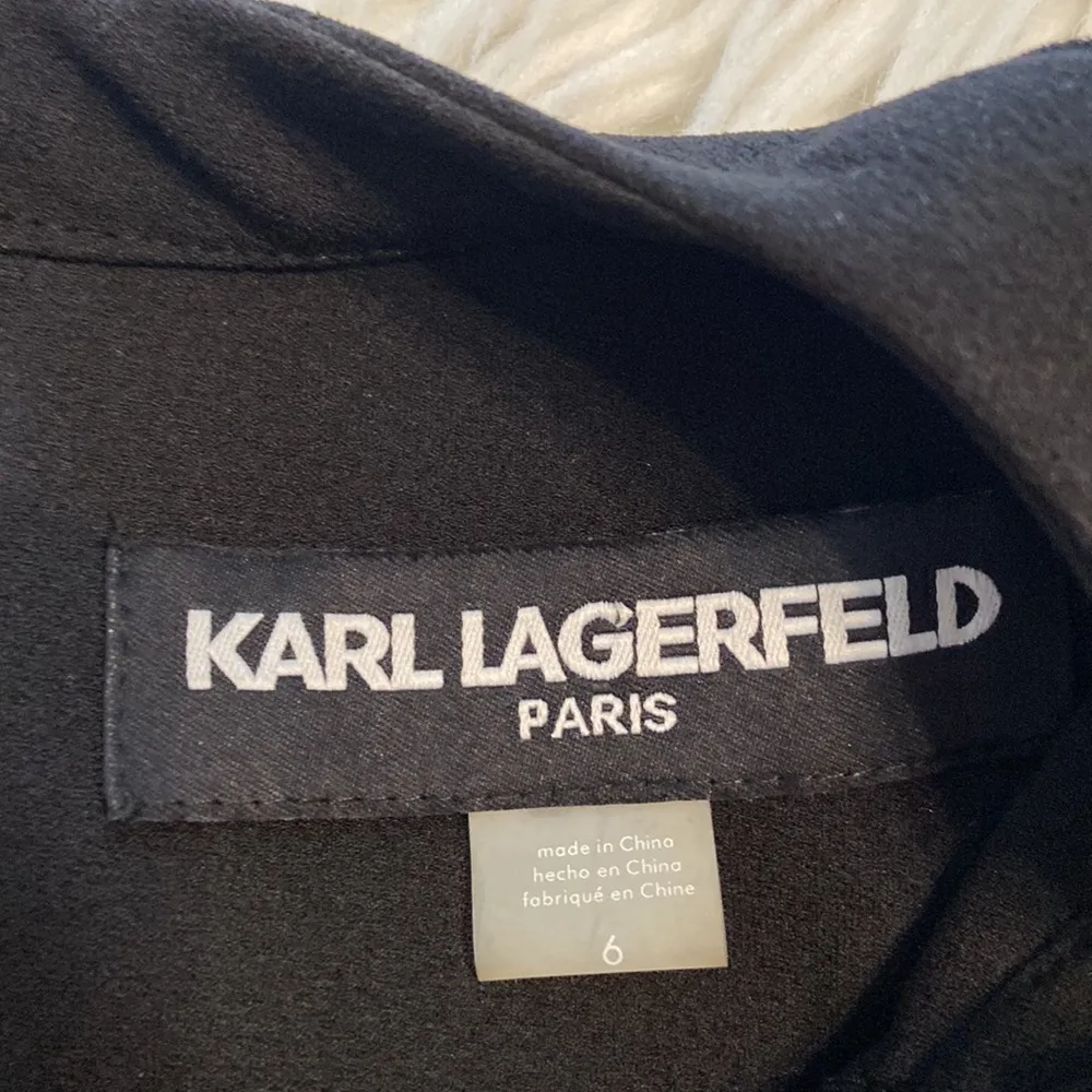 Karl Lagerfeld Black Dress size 6 length 40” bust 30” so beautiful brand new - Image 9
