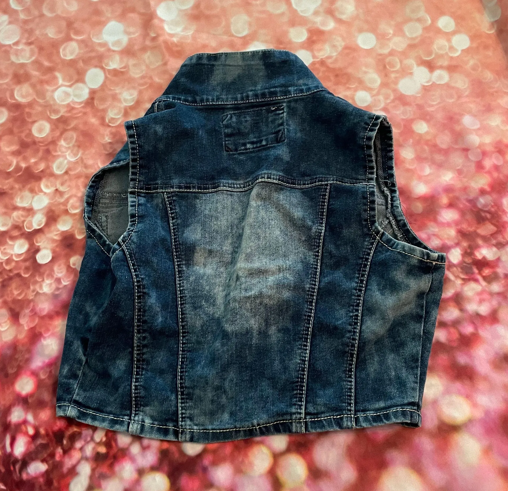 Sleeveless Jean Jacket Vest - Image 4